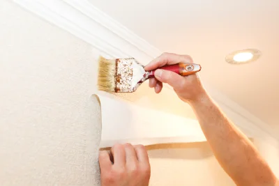 Pose de papier peint à Trept — revêtements muraux et toiles de verre